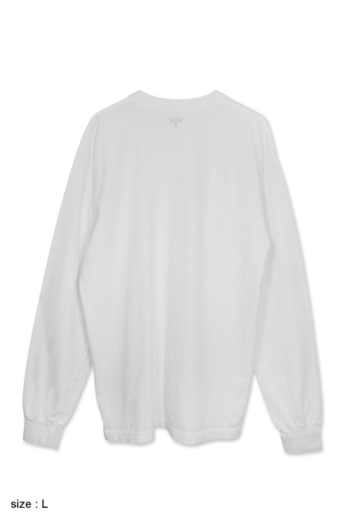 nyke × MINE × Cycle THROW UP LONG SLEEVE TEE -WHITE-